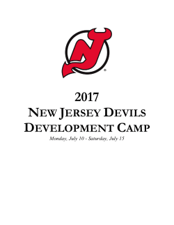 2017 New Jersey Devils Development Camp Guide