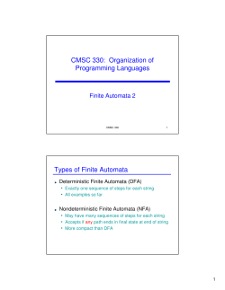 Finite Automata 2
