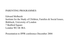 Parenting Programmes