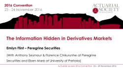 The Information Hidden in Derivatives Markets