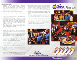 Players CLUB - Oneida Casino