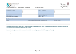 The team around the child and family plan template