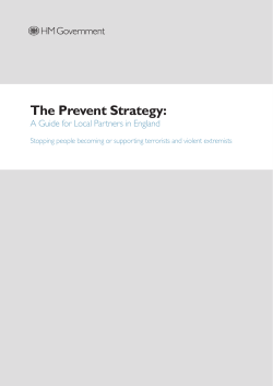 The Prevent Strategy - Department for Education