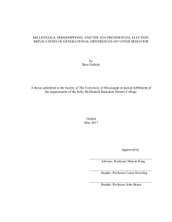 Chapter 2: Traditional Mississippi Voters