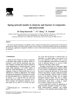 Spring network models in elasticity and fracture of