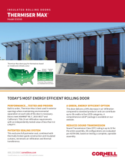 thermiser max - Cornell - Innovative Door Solutions