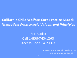 The &ldquo;Ins and Outs&rdquo; of Practice Models in Child Welfare