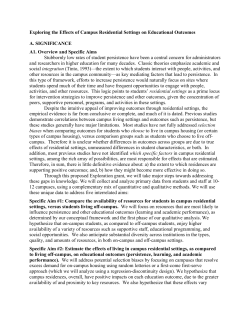 Exploring the Effects of Campus Residential Settings on - acuho-i
