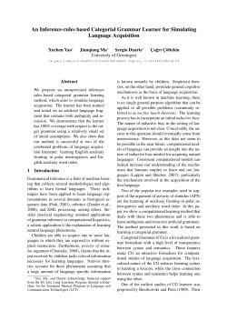 An Inference-rules based Categorial Grammar Learner for