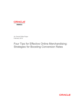 4 Tips for Effective Online Merchandizing: Selecting Strategies to