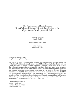 The Architecture of Participation: Does Code