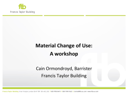 Subdivision &rarr; material change