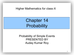 Chapter 5 Probability