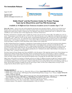 Eddie Check &reg; and the Provision Center for Proton Therapy Team