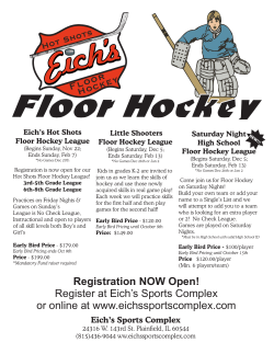 floor hockey programs 2015-16