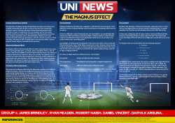 Free Kick and the Magnus Effect