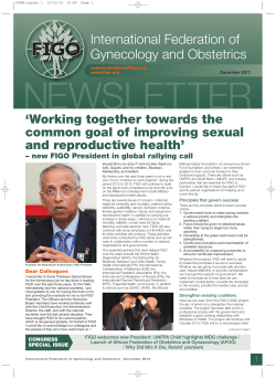 December 2012 Newsletter - International Federation of Gynecology