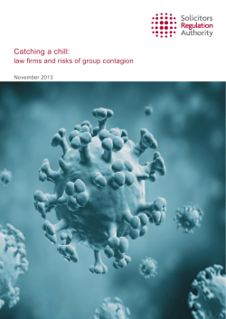 Catching a chill: law firms and the risk of group contagion