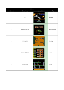 Game No Game Name Game photo Type 1 F