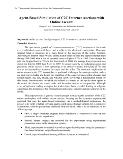 Agent based simulation of C2C Internet auctions