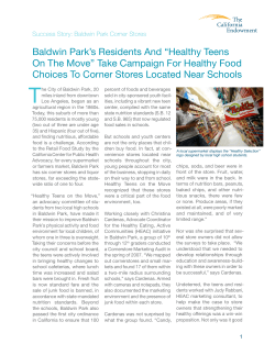 Baldwin Park`s Residents And “Healthy Teens On The Move” Take