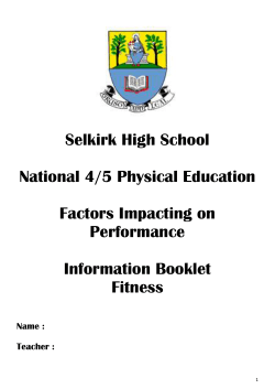 Physical Factors that Impact on Performance