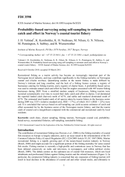 A probability-based survey with the use of self