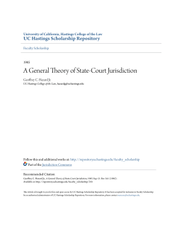 A General Theory of State-Court Jurisdiction
