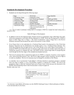 Standards Development Procedure