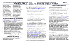 CURRICULUM MAP - Los Angeles Unified School District