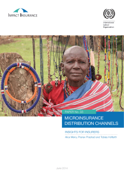 microinsurance distribution channels