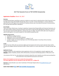 2017 PwC Executive Forum at THE PLAYERS Championship