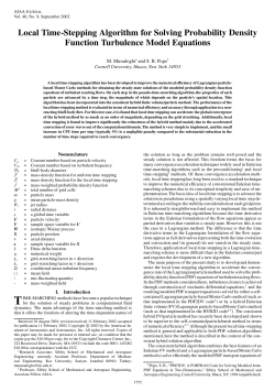 Local Time-Stepping Algorithm for Solving Probability Density