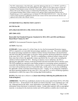 Final Rule - Progressive Fuels Limited