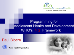 adolescents - Association for Young People`s Health