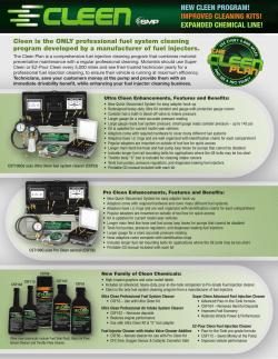 new cleen program! improved cleaning kits!
