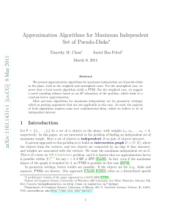 Approximation Algorithms for Maximum Independent Set of Pseudo