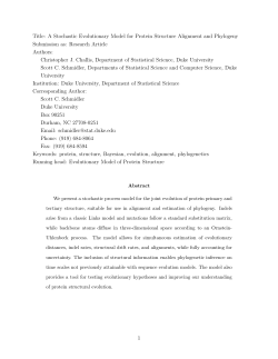 Protein Structure Evolution Model for Alignment