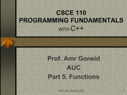 csci 110 structured programming with c++