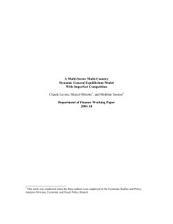 A Multi-Sector Multi-Country Dynamic General Equilibrium Model