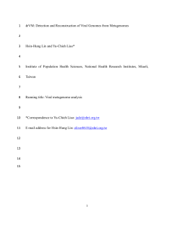 drVM: Detection and Reconstruction of Viral Genomes from
