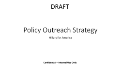 Policy Outreach Strategy