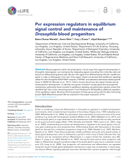 Pvr expression regulators in equilibrium signal control and
