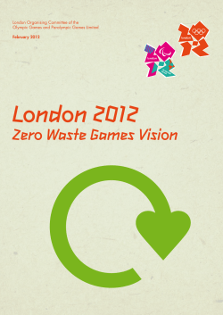 Zero Waste Games Vision