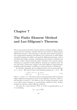 Chapter 7 The Finite Element Method and Lax