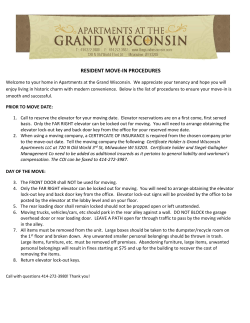 resident move-in procedures