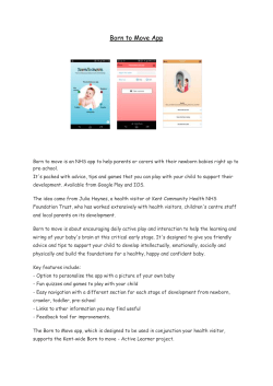 Born to move app - Kindergarten Kids