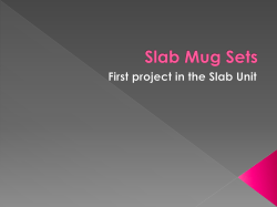 Slab Mug Sets