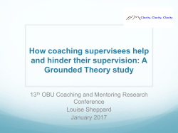 How coaching supervisees help and hinder their supervision