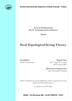 Real Topological String Theory